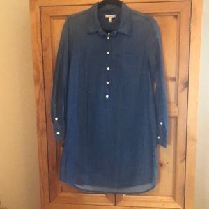 JCREW denim shirt dress